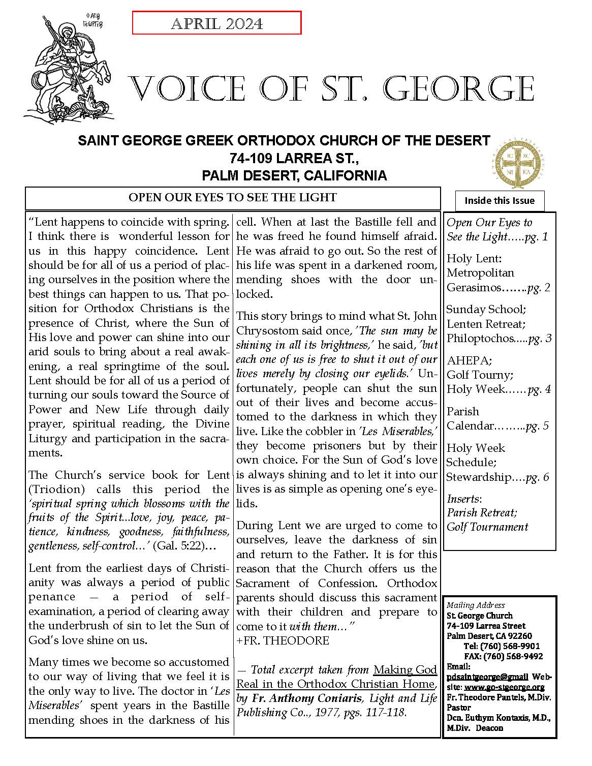 Monthly Voice of St. George